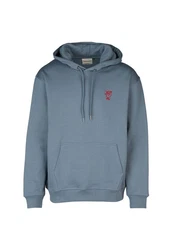 Cleptomanicx Kapuzensweatshirt Sketch Gull blau
