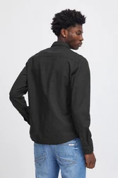Blend Langarmhemd BHShirt Dunkelgrau/Schwarz/Dunkelgrün