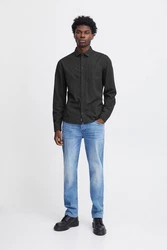 Blend Langarmhemd BHShirt Dunkelgrau/Schwarz/Dunkelgrün