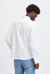 Blend Langarmhemd BHShirt Weiß/Creme/Orange/Grau