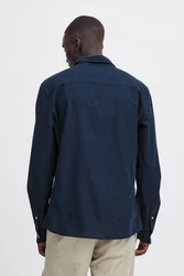 Blend Langarmhemd BHShirt Blau/Dunkelblau/Hellblau/Beige