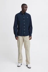 Blend Langarmhemd BHShirt Blau/Dunkelblau/Hellblau/Beige