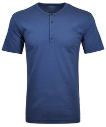 RAGMAN Henleyshirt Dunkelblau/Blau