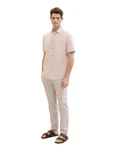 TOM TAILOR Chinohose REGULAR COTTON LINEN Beige/Khaki