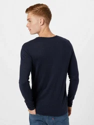 SELECTED HOMME Strickpullover SLHROME Dunkelblau/Hellblau/Blau
