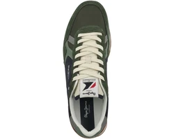 Pepe Jeans Brit Mix Herren Sneaker Dunkelgrün/Grün