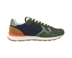 Pepe Jeans Brit Mix Herren Sneaker Dunkelgrün/Grün