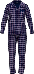 GTZBURG Pyjama Clubhouse Dunkelblau/Lila/Dunkelrot/Rosa
