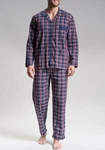 GTZBURG Pyjama Clubhouse Dunkelblau/Lila/Dunkelrot/Rosa
