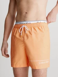 Calvin Klein Swimwear Badeshorts mit Logo Orange/Gelb