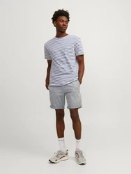 Jack & Jones Stoffhose JPSTBOWIE JJSHORTS SOLID SN Grau/Hellblau/Blau/Hellgrau