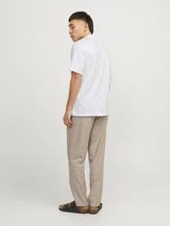 Jack & Jones Poloshirt JJESUMMER LINEN POLO SS LN 