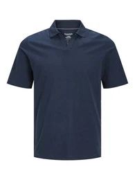 Poloshirt JJESUMMER LINEN POLO SS LN
