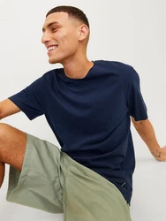 Jack & Jones T-Shirt JJESUMMER LINEN TEE SS O-NECK 