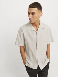 Jack & Jones Kurzarmhemd JJE Summer Resort Linen Blend Shirt 