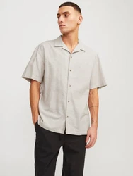 Jack & Jones Kurzarmhemd JJE Summer Resort Linen Blend Shirt 