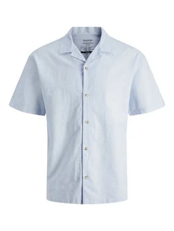 Jack & Jones Kurzarmhemd JJE Summer Resort Linen Blend Shirt Jack & Jones Kurzarmhemd JJE Summer Resort Linen Blend Shirt