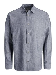 Langarmhemd JJESUMMER LINEN BLEND SHIRT LS SN