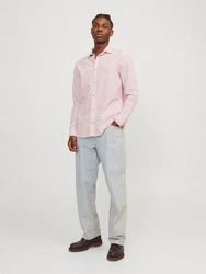JACK & JONES Hemd JJESummer LINEN BLEND SHIRT LS SN Rosa
