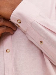 JACK & JONES Hemd JJESummer LINEN BLEND SHIRT LS SN Rosa