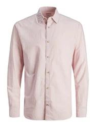 JACK & JONES Hemd JJESummer LINEN BLEND SHIRT LS SN Rosa