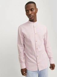 Jack & Jones Langarmhemd JJESUMMER BAND SHIRT LS SN Rosa