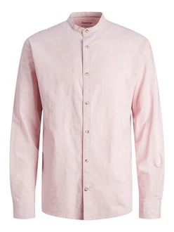 Jack & Jones Langarmhemd JJESUMMER BAND SHIRT LS SN Rosa Jack & Jones Langarmhemd JJESUMMER BAND SHIRT LS SN Rosa