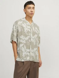 Jack & Jones Hawaiihemd JJEJEFF AOP RESORT SHIRT SS SN Beige/Khaki/Braun/Blau