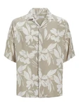 Jack & Jones Hawaiihemd JJEJEFF AOP RESORT SHIRT SS SN Beige/Khaki/Braun/Blau