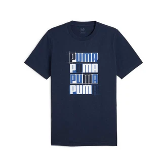 PUMA T-Shirt ESS+ LOGO LAB TEE Dunkelblau/Blau