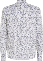 Tommy Hilfiger Langarmhemd CL W-CO/LI DITSY FLOWER SF SHIRT Weiß/Dunkelblau
