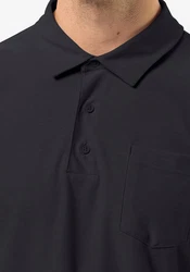 Jack Wolfskin Poloshirt TERRAL POLO Dunkelblau/Schwarz/Hellblau