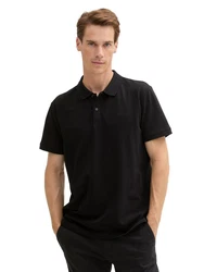 TOM TAILOR Poloshirt Basic Schwarz