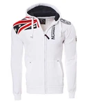 Geographical Norway Kapuzenpullover GATSBY Weiß/Creme/Dunkelblau/Schwarz