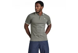 G-STAR Poloshirt 'Dunda' Dunkelgrün/Khaki/Grau/Braun