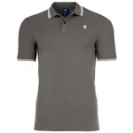 G-STAR Poloshirt 'Dunda' Dunkelgrün/Khaki/Grau/Braun