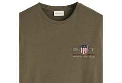 Gant T-Shirt Herren Regular Shield Grün