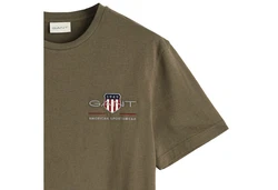 Gant T-Shirt Herren Regular Shield Grün