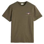 Gant T-Shirt Herren Regular Shield Grün