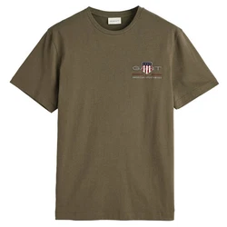 Gant T-Shirt Herren Regular Shield Grün