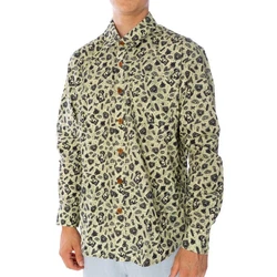 King Kerosin Langarmhemd Hemd Barber off white
