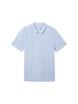 TOM TAILOR Poloshirt Basic Kurzarmshirt Hellblau/Blau