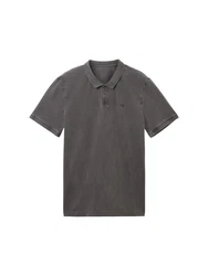 TOM TAILOR Poloshirt Basic Kurzarmshirt Dunkelgrau/Grau/Hellgrau