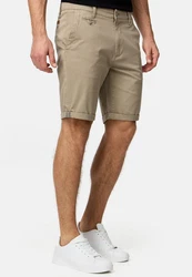 Indicode Herren Cuba Chino Shorts Khaki/Beige