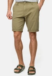 Indicode Herren Cuba Chino Shorts Khaki/Dunkelgrün/Beige