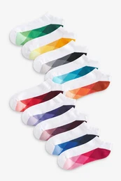 Bandeau-Bikini-Top Sneaker-Socken mit gepolsterter Sohle, 10er-Pack (10-St)