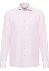 Eterna Langarmhemd MODERN FIT EASY IRON Rosa/Lila
