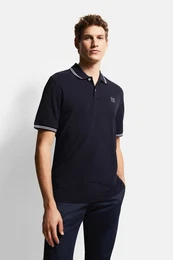Poloshirt mit Kontraststreifen