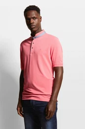 Poloshirt mit Stehkragen