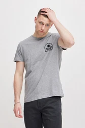 Blend T-Shirt BLEND BHTee Hellgrau/Grau/Dunkelgrau/Rosa